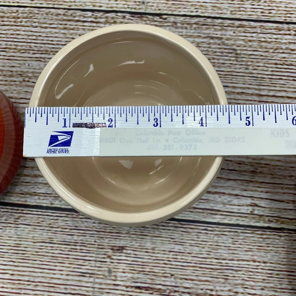 Set of 2 Ceramic Planters Striped Sunset Colors 4 Inch‎ Mini Rose
